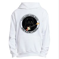 I Like Cats And Bass And Maybe 3 People Bass Guitar Player Urban Pullover Hoodie