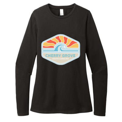 I Love Cherry Grove Beach South Carolina Ocean Wave Womens CVC Long Sleeve Shirt