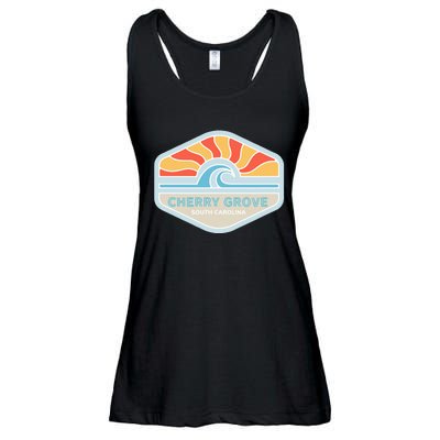 I Love Cherry Grove Beach South Carolina Ocean Wave Ladies Essential Flowy Tank