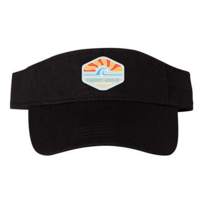 I Love Cherry Grove Beach South Carolina Ocean Wave Valucap Bio-Washed Visor