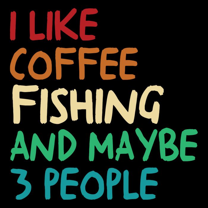 I Like Coffee Fishing And Maybe 3 People Funny Fishing 16 in Basic Backpack