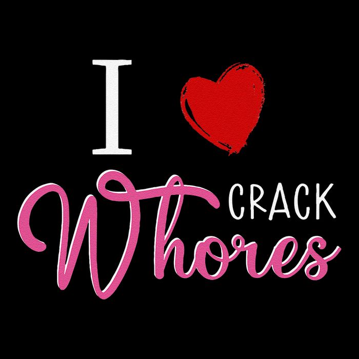 I Love Crack Whores Apron