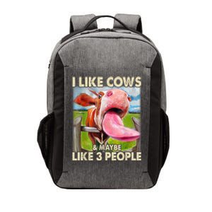 I Like Cows And Maybe Like 3 People Cow Lover Farmer Vector Backpack