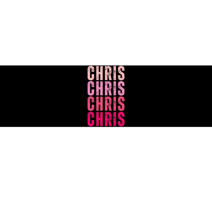 I Love Chris First Name Chris Bumper Sticker