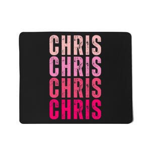 I Love Chris First Name Chris Mousepad