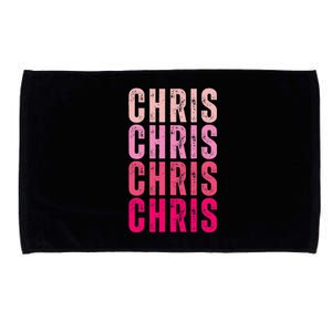 I Love Chris First Name Chris Microfiber Hand Towel