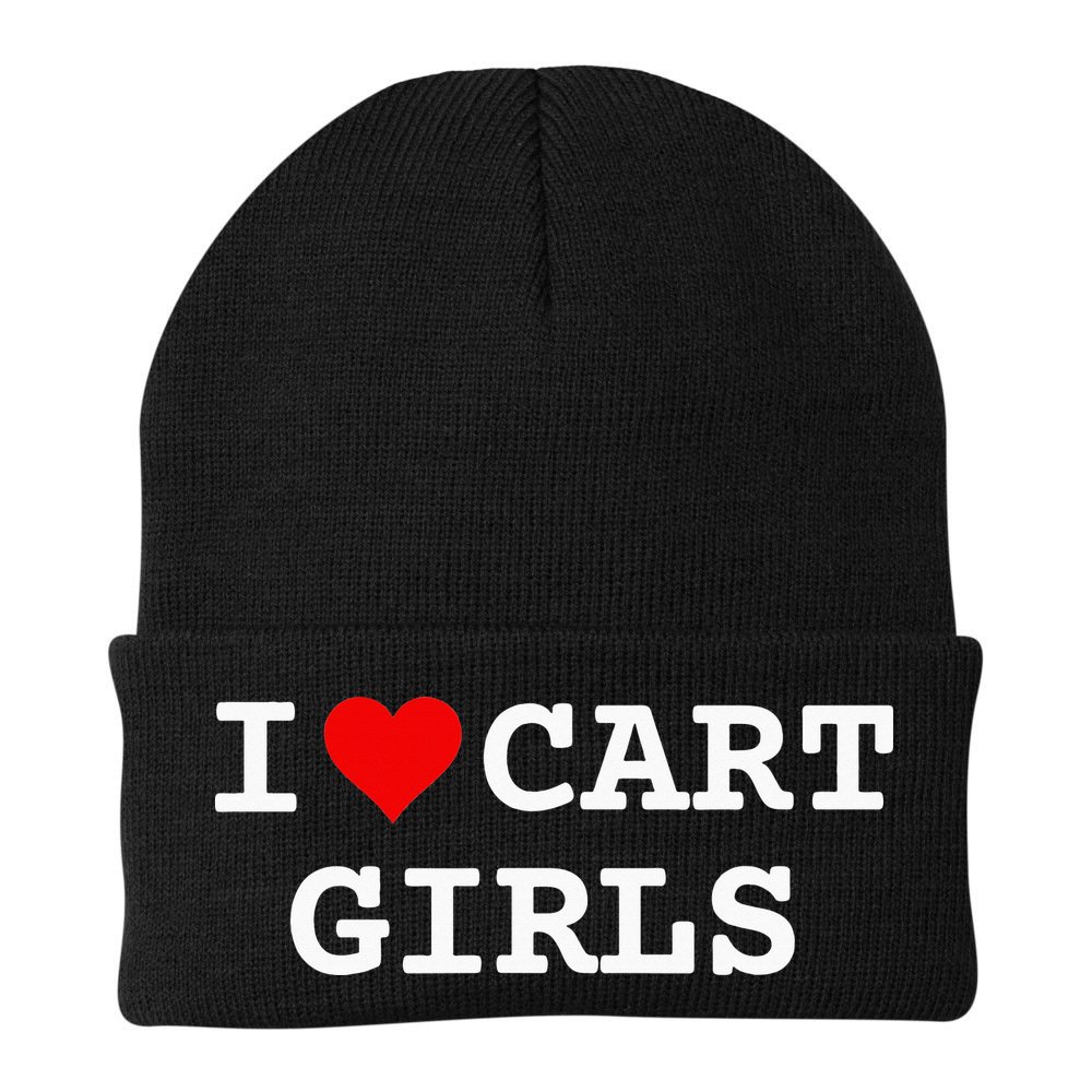 I Love Cart Golf Funny player golf lovers Beanie