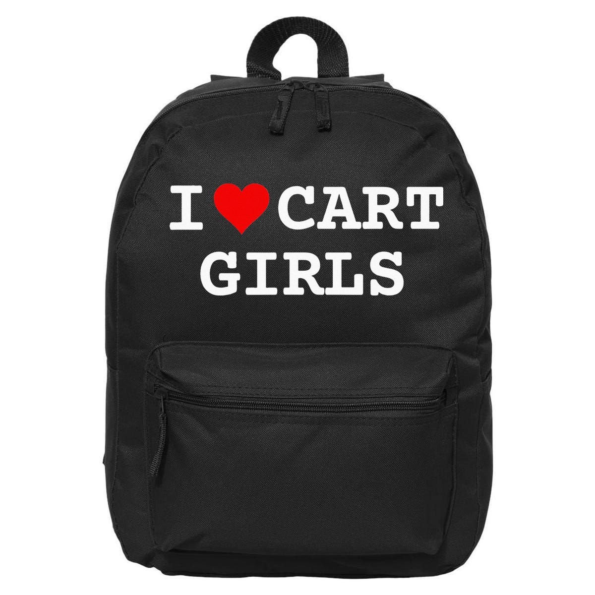 I Love Cart Golf Funny player golf lovers 16 in Basic Backpack