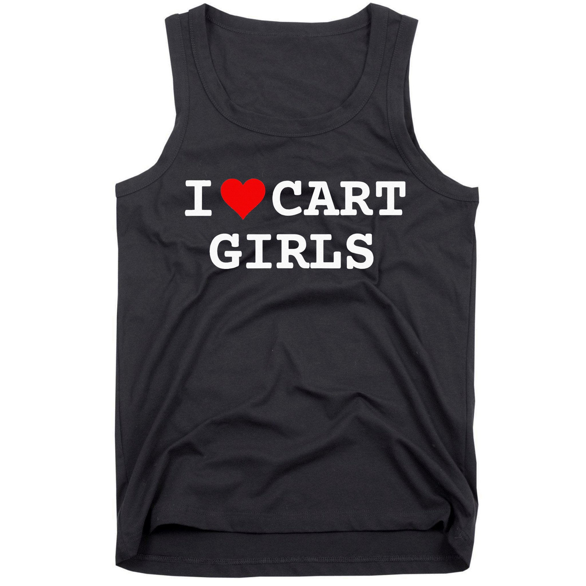 I Love Cart Golf Funny player golf lovers Tank Top