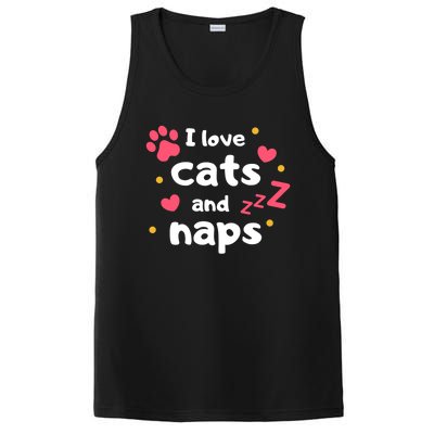 I Love Cats And Naps PosiCharge Competitor Tank