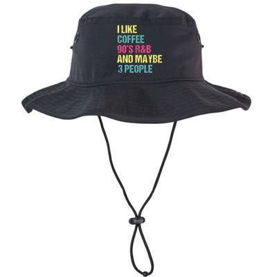 I Like Coffee 90S R&B And Maybe 3 People Vintage Retro Rnb Legacy Cool Fit Booney Bucket Hat