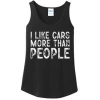 I Like Cars More Than People Funny Car Lover Ladies Essential Tank