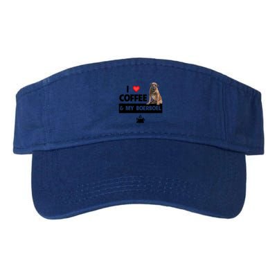 I Love Coffee And My Boerboel Hunting Dog Mom Dad Caffeine Great Gift Visor