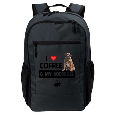 I Love Coffee And My Boerboel Hunting Dog Mom Dad Caffeine Great Gift Daily Commute Backpack