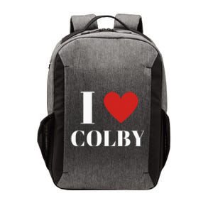 I Love Colby Heart Family Lover Vector Backpack