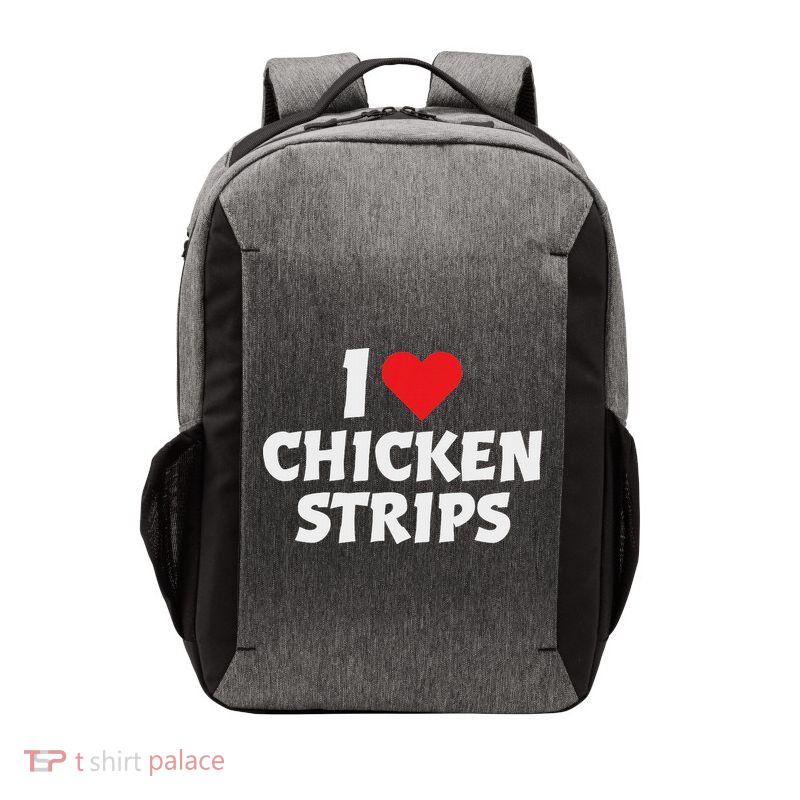 I Love Chicken Strips Crispy Chicken Fingers Fast Food Lover Vector Backpack