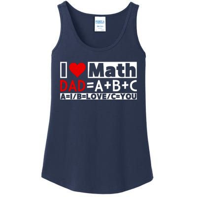 I Love Cool Math My Daddy Dad Funny Math Lover FatherS Day Ladies Essential Tank