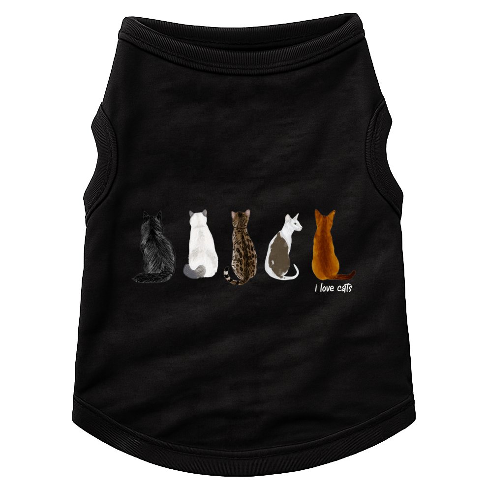 I Love Cats For Cat Lovers Cool Gift Doggie Tank
