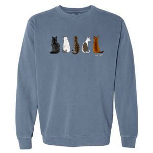 I Love Cats For Cat Lovers Cool Gift Garment-Dyed Sweatshirt