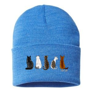 I Love Cats For Cat Lovers Cool Gift Sustainable Knit Beanie