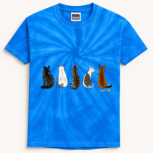 I Love Cats For Cat Lovers Cool Gift Kids Tie-Dye T-Shirt