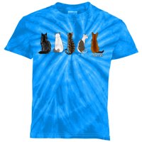 I Love Cats For Cat Lovers Cool Gift Kids Tie-Dye T-Shirt