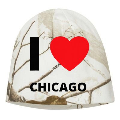 I Love Chicago Heart Illinois Love Fan Apparel Kati - Camo Knit Beanie