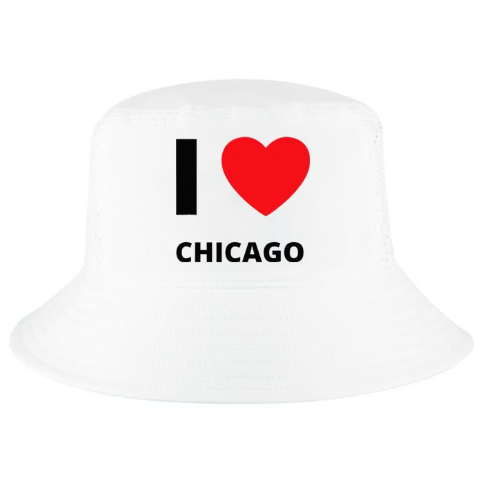 I Love Chicago Heart Illinois Love Fan Apparel Cool Comfort Performance Bucket Hat