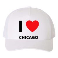 I Love Chicago Heart Illinois Love Fan Apparel Yupoong Adult 5-Panel Trucker Hat