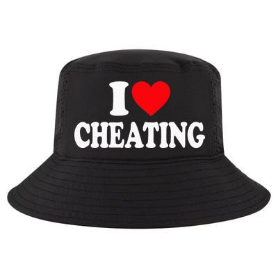 I Love Cheating I Heart Cheating Cool Comfort Performance Bucket Hat