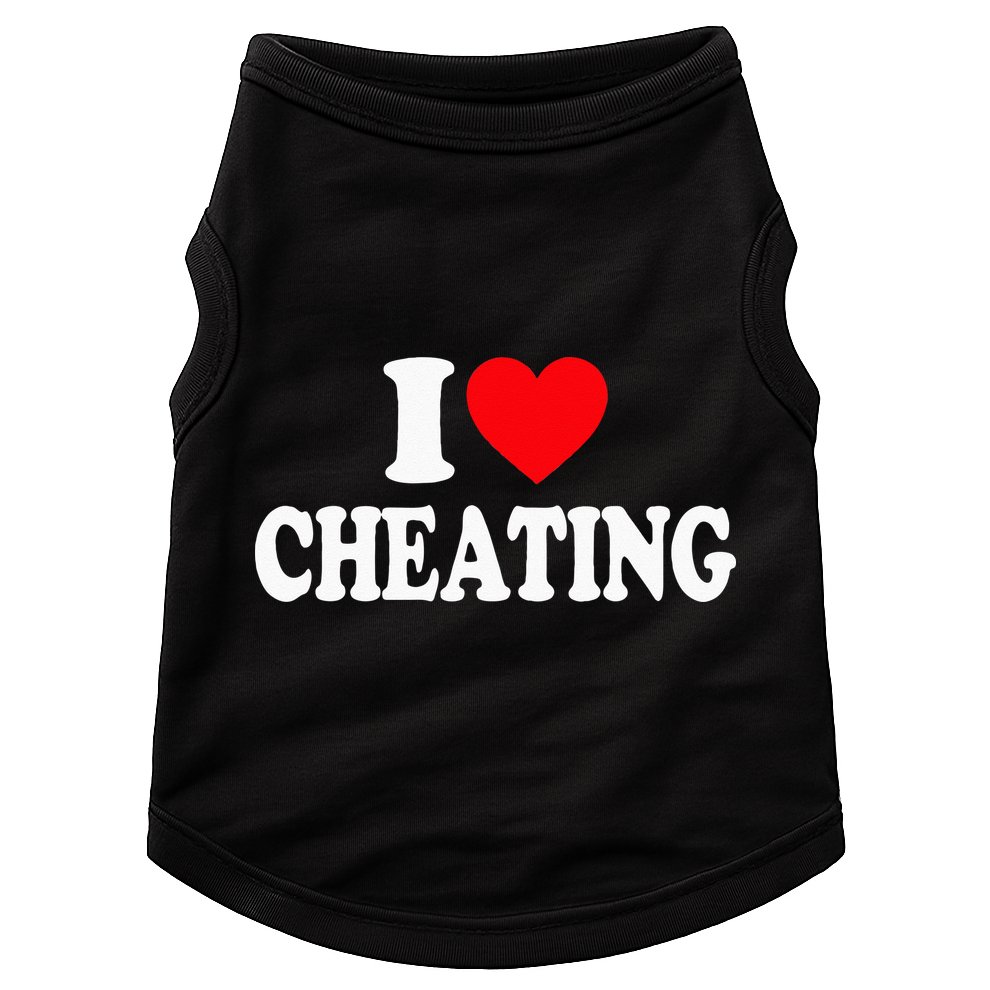 I Love Cheating I Heart Cheating Doggie Tank