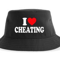 I Love Cheating I Heart Cheating Sustainable Bucket Hat
