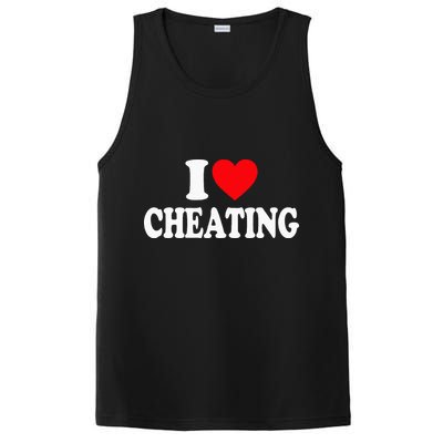 I Love Cheating I Heart Cheating PosiCharge Competitor Tank