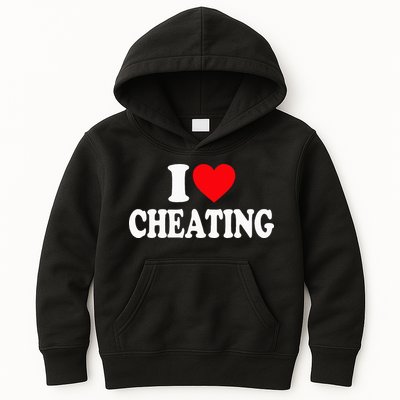 I Love Cheating I Heart Cheating Kids Hoodie