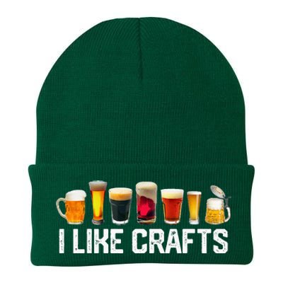 I Like Crafts Craft Beer Microbrew Hops Funny Knit Cap Winter Beanie