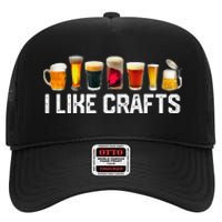 I Like Crafts Craft Beer Microbrew Hops Funny High Crown Mesh Back Trucker Hat