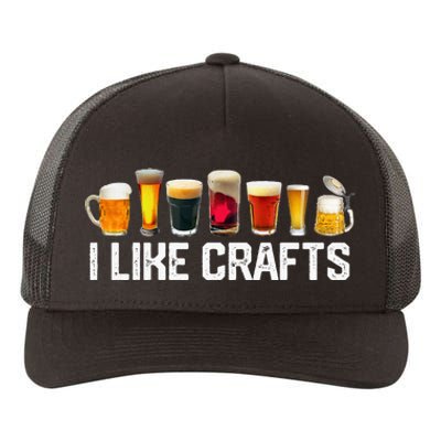 I Like Crafts Craft Beer Microbrew Hops Funny Yupoong Adult 5-Panel Trucker Hat