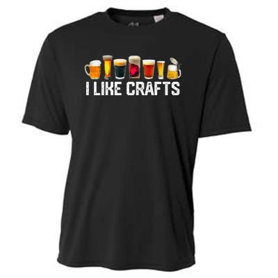 I Like Crafts Craft Beer Microbrew Hops Funny Cooling Performance Crew T-Shirt