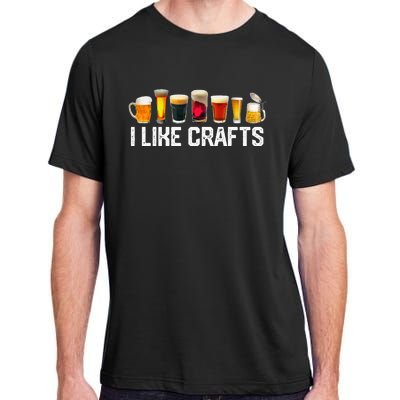 I Like Crafts Craft Beer Microbrew Hops Funny Adult ChromaSoft Performance T-Shirt