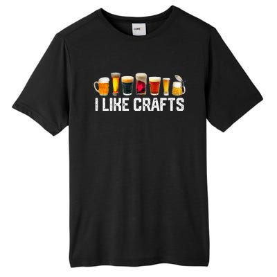 I Like Crafts Craft Beer Microbrew Hops Funny Tall Fusion ChromaSoft Performance T-Shirt