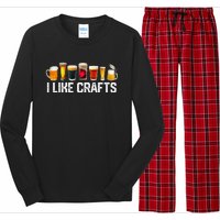 I Like Crafts Craft Beer Microbrew Hops Funny Long Sleeve Pajama Set