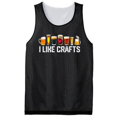 I Like Crafts Craft Beer Microbrew Hops Funny Mesh Reversible Basketball Jersey Tank