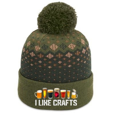 I Like Crafts Craft Beer Microbrew Hops Funny The Baniff Cuffed Pom Beanie