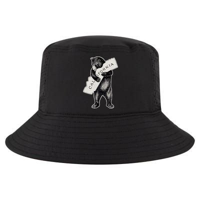 I Love California Artretro Vintage Cali Pride Bear Cool Comfort Performance Bucket Hat
