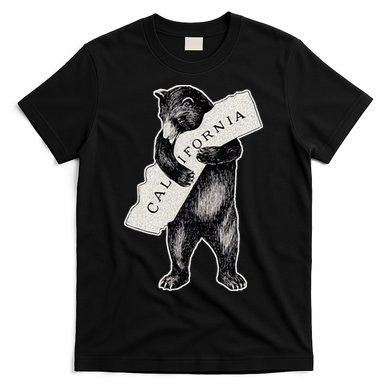 I Love California Artretro Vintage Cali Pride Bear T-Shirt
