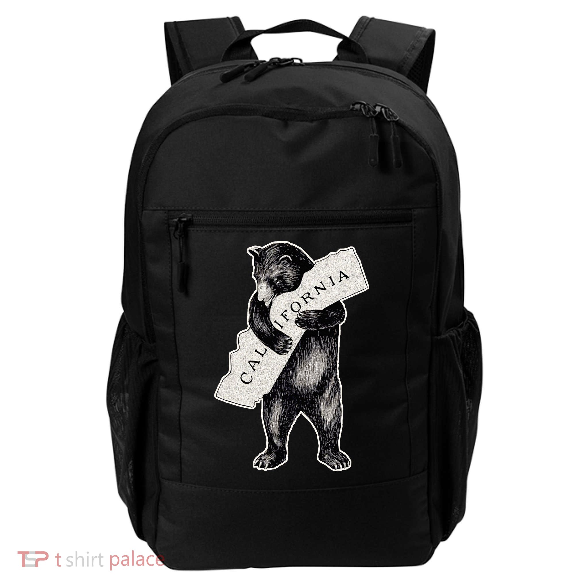 I Love California Artretro Vintage Cali Pride Bear Backpack