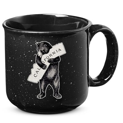 I Love California Artretro Vintage Cali Pride Bear 15oz Campfire Ceramic Mug