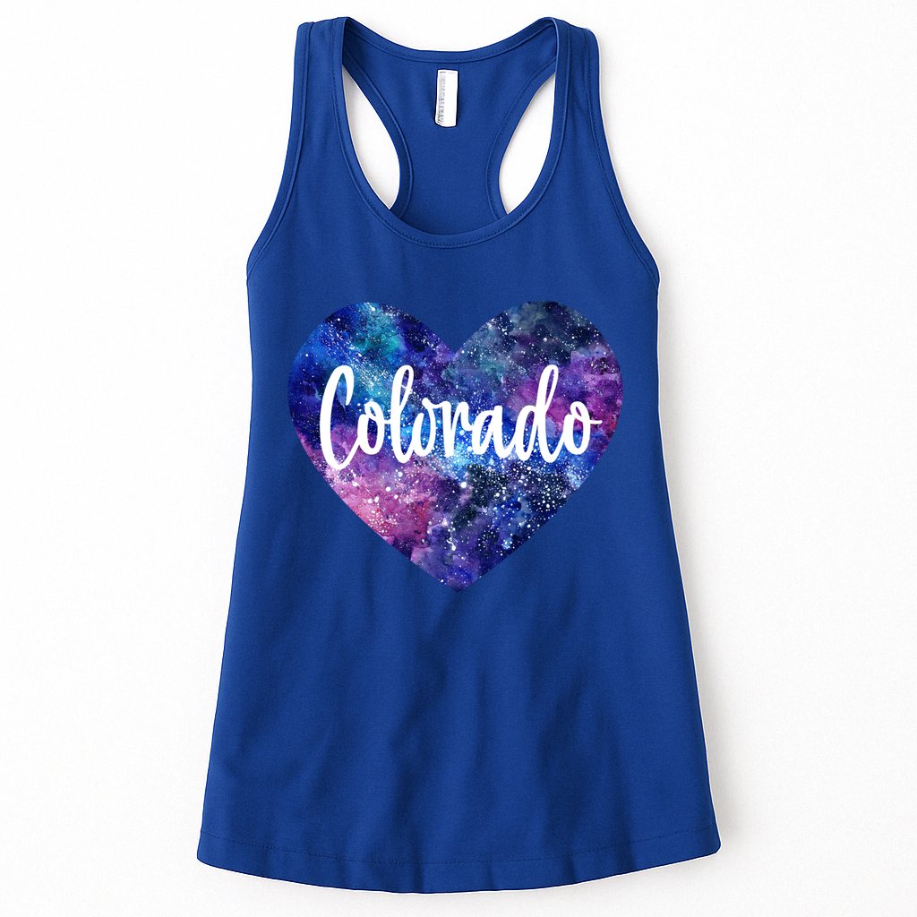 I Love Colorado Usa Funny Gift Womens Tank Top
