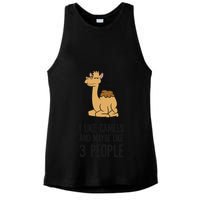 I Like Camels And Maybe Like 3 People Funny Camel Ladies PosiCharge Tri-Blend Wicking Tank