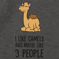 I Like Camels And Maybe Like 3 People Funny Camel Vector Backpack